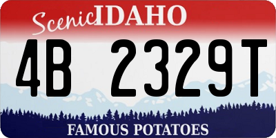 ID license plate 4B2329T