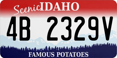 ID license plate 4B2329V