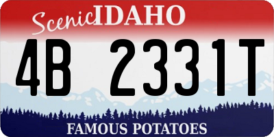 ID license plate 4B2331T