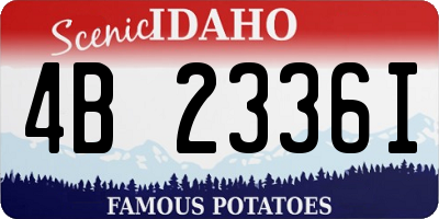 ID license plate 4B2336I