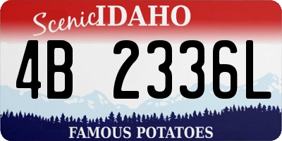 ID license plate 4B2336L