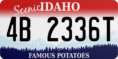 ID license plate 4B2336T