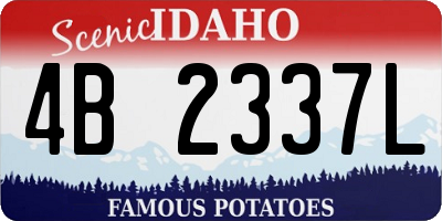 ID license plate 4B2337L