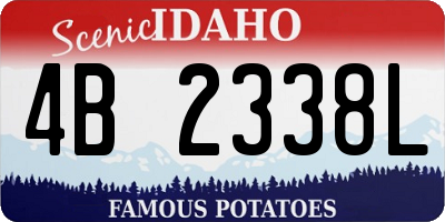 ID license plate 4B2338L