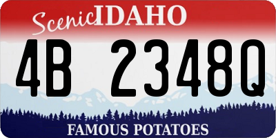 ID license plate 4B2348Q