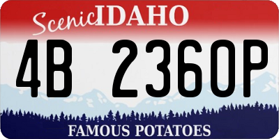 ID license plate 4B2360P