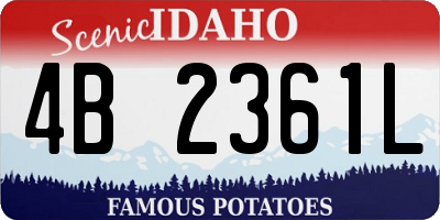 ID license plate 4B2361L