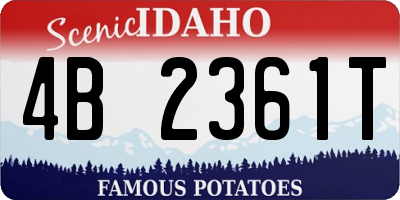 ID license plate 4B2361T