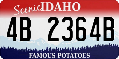 ID license plate 4B2364B
