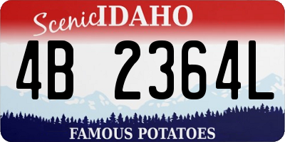 ID license plate 4B2364L
