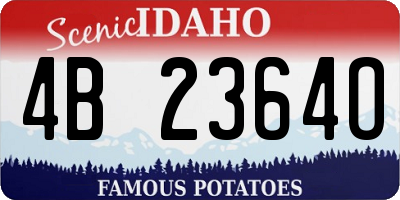 ID license plate 4B2364O