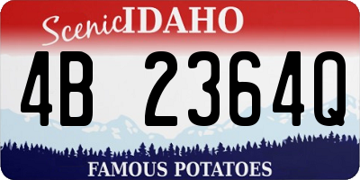 ID license plate 4B2364Q