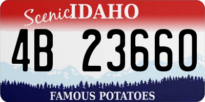 ID license plate 4B2366O