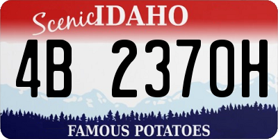 ID license plate 4B2370H
