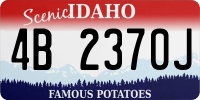 ID license plate 4B2370J