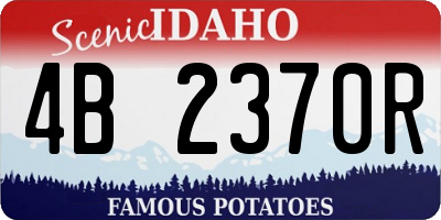 ID license plate 4B2370R