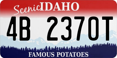 ID license plate 4B2370T