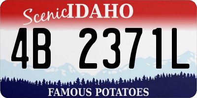 ID license plate 4B2371L