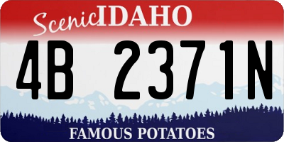 ID license plate 4B2371N