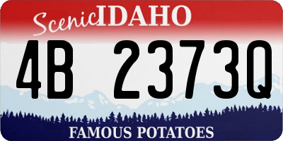 ID license plate 4B2373Q