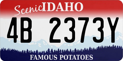 ID license plate 4B2373Y