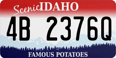 ID license plate 4B2376Q