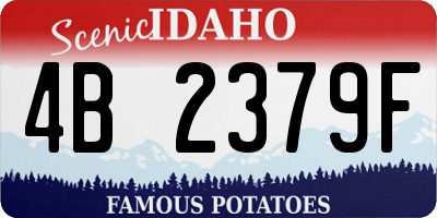 ID license plate 4B2379F