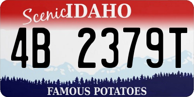 ID license plate 4B2379T
