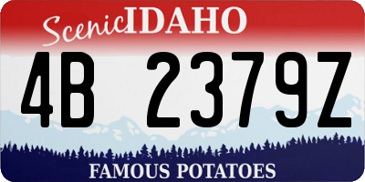 ID license plate 4B2379Z
