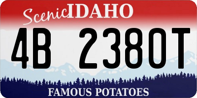 ID license plate 4B2380T