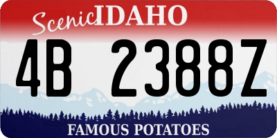 ID license plate 4B2388Z