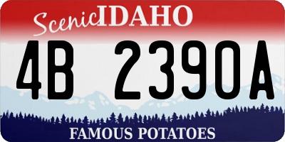 ID license plate 4B2390A