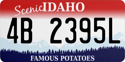 ID license plate 4B2395L