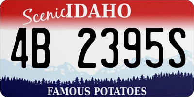 ID license plate 4B2395S