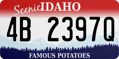 ID license plate 4B2397Q