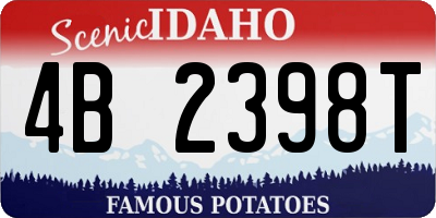 ID license plate 4B2398T