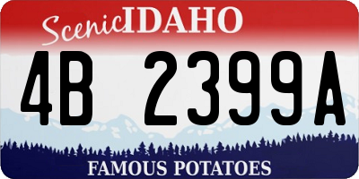 ID license plate 4B2399A