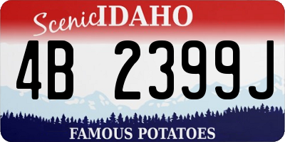 ID license plate 4B2399J