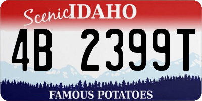 ID license plate 4B2399T