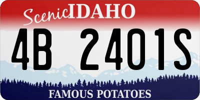 ID license plate 4B2401S