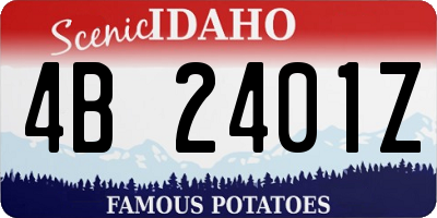 ID license plate 4B2401Z