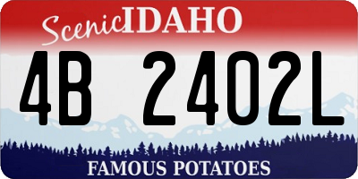 ID license plate 4B2402L