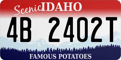 ID license plate 4B2402T