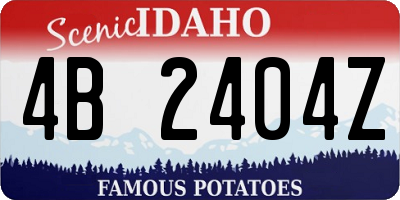 ID license plate 4B2404Z