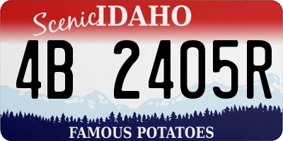 ID license plate 4B2405R