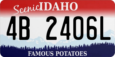 ID license plate 4B2406L