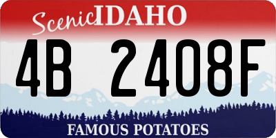 ID license plate 4B2408F