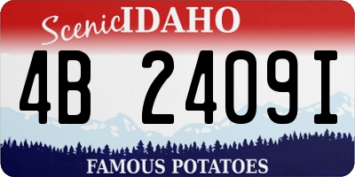 ID license plate 4B2409I