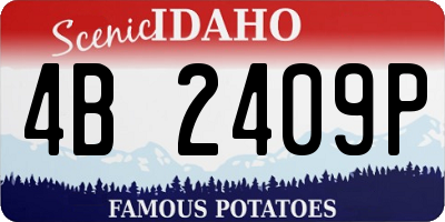 ID license plate 4B2409P