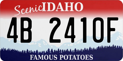 ID license plate 4B2410F